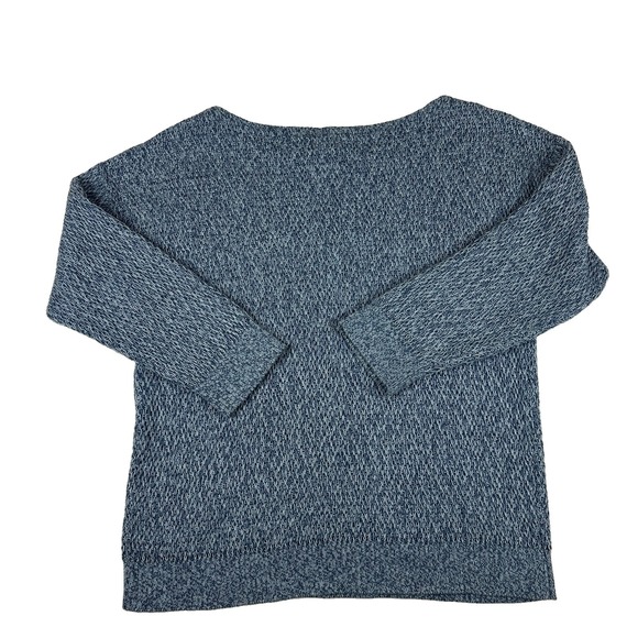 RLR Ralph Lauren Jeans Co Sweaters - LRL LAUREN JEANS Co Ralph Lauren Blue White Scoop Neck Knit Sweater Size M